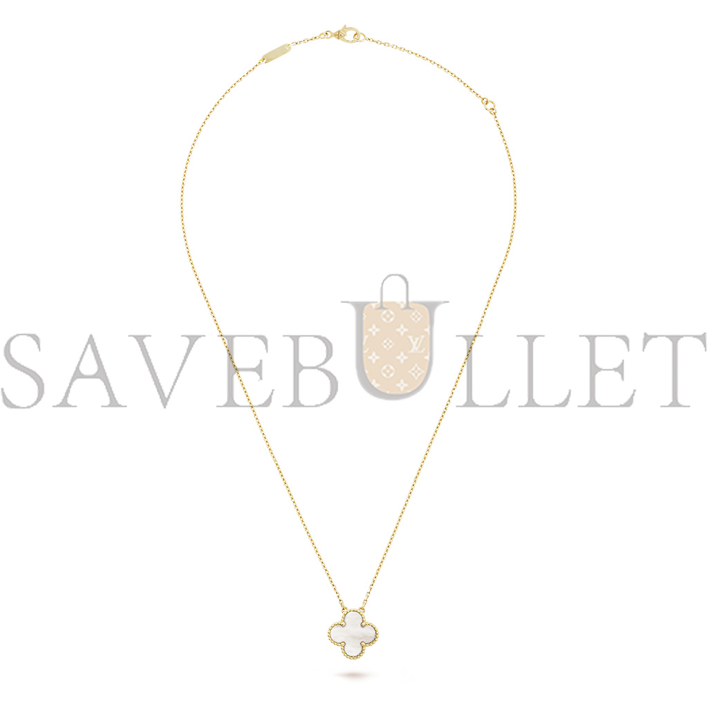 V*N CL*F arpels vintage alhambra pendant - yellow gold, mother-of-pearl  vcara45900